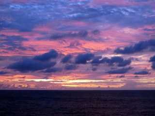 Sunrise in the South Pacific